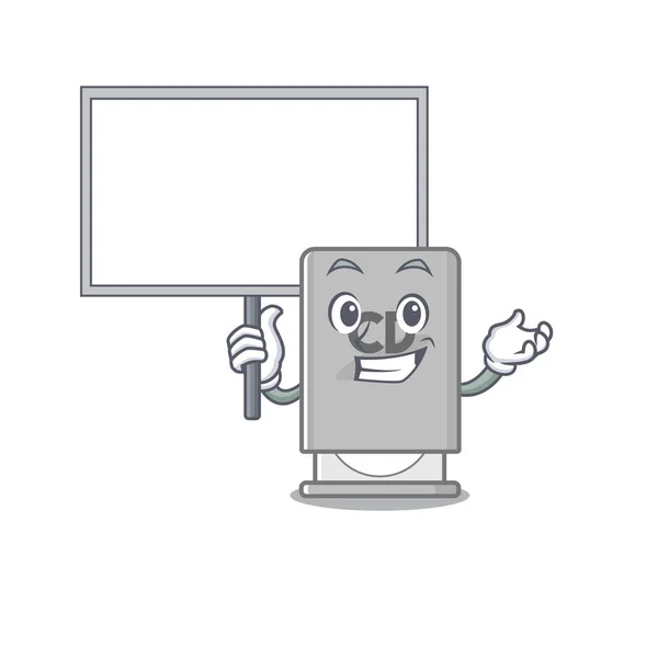 Přineste deska rom disk maskot izolované s karikaturou — Stockový vektor