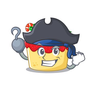 Karikatür tahtasında servis edilen korsan noel pastası.