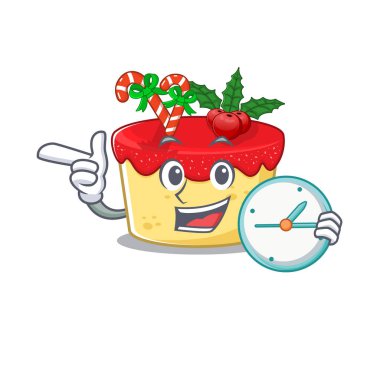 Maskot kavanozundaki saat noel kurabiyeleriyle