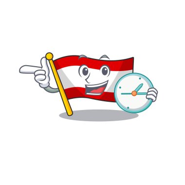 Avusturalya bayrağı karikatür direğinde dalgalanırken