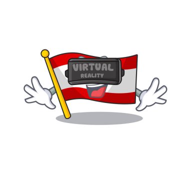 Sanal gerçeklik bayrağı Avusturalya maskotu karakteri şekillendirir