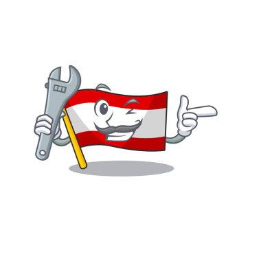 Tamirci bayrakları Avusturya çizgi film çekmecesinde saklanır.