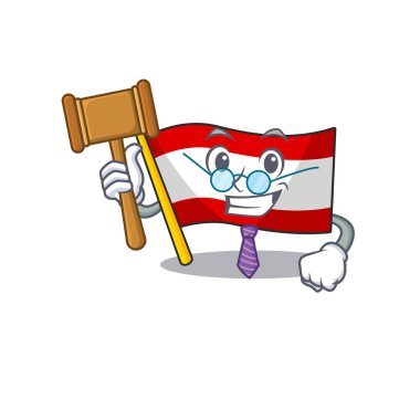 Judge Flags Austria karikatür çekmecesinde saklanır.