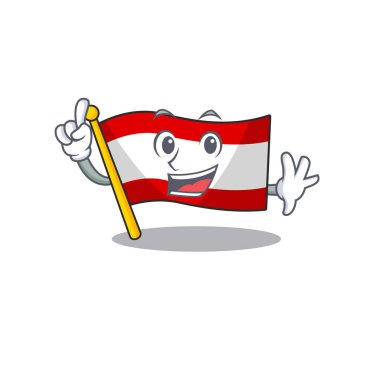 Parmak bayrakları Avusturya çizgi film çekmecesinde saklanır.