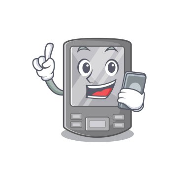 Karakterde telefon kişisel dijital asistanı ile