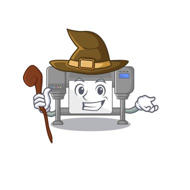 Ahşap bir karikatür masasında cadı komplocuları