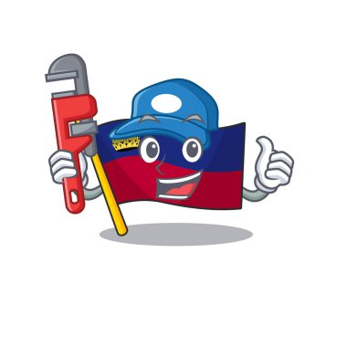 Çizgi film şeklinde musluk bayrağı liechtenstein