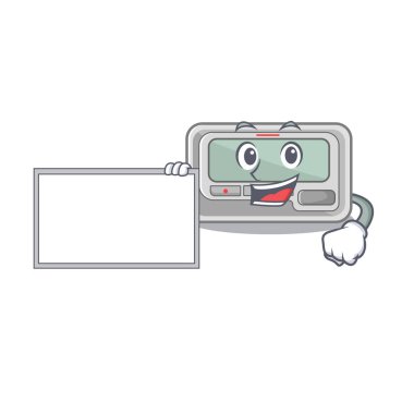 Maskot şeklinde çağrı cihazıyla.