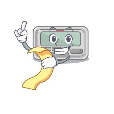 Karakter biçiminde menü oyuncağı çağrı cihazıyla