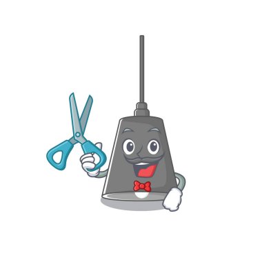 Maskot şekilli berber kolye lamba karikatürü