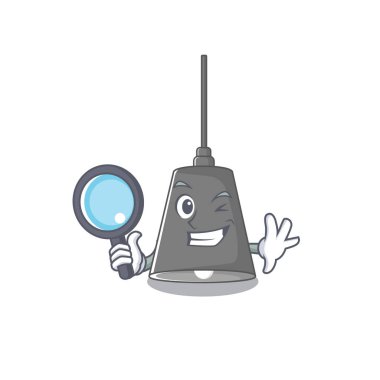 Dedektif Kolye Lambası karikatür duvarına yapışmış.