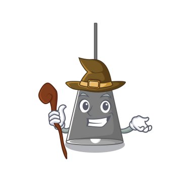 Karakterde izole edilmiş cadı kolyesi lambası