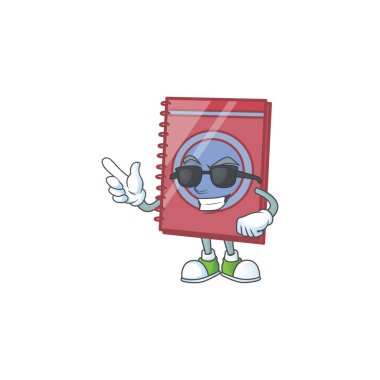 Eğitim nesnesi için süper havalı kırmızı kapalı kitap.