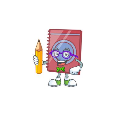 Eğitim nesnesi için öğrenci kırmızı kapalı kitap.