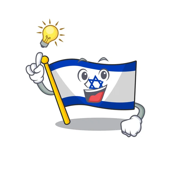 이스라엘에는 만화 찬장에 보관 된 아이디어 깃발 이 있다 — 스톡 벡터