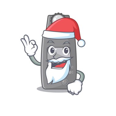 Santa light meter with in the character clipart