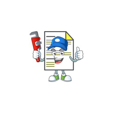 Beyaz arkaplanda boru hattı maskotu