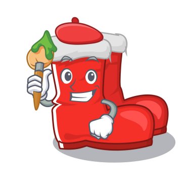 Sanatçı Noel Baba botları maskot dolabında saklanıyor.