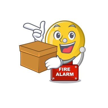 With box fire alarm isolated with the mascot