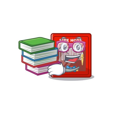 Çizgi filmdeki yangın hortumlu öğrenci.