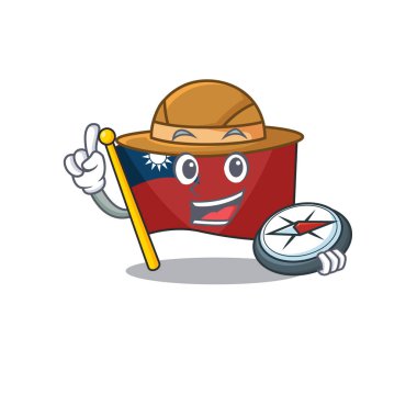 Kaşif Tayvan bayrağı maskotu karikatürü izole etti