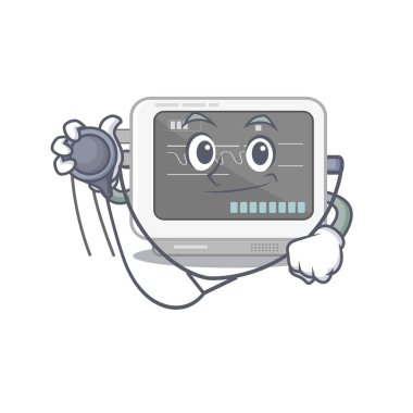 Doktor ECG karakteri ile karikatür