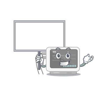 Karakterle birlikte karikatür tahtası getir