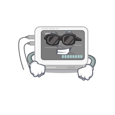 Süper havalı EKG makinesi karikatür duvarını sıkıştırdı