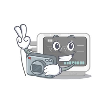 Karakterde izole edilmiş ekograf makinesi