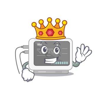Kral EKG makinesi maskot şeklinde
