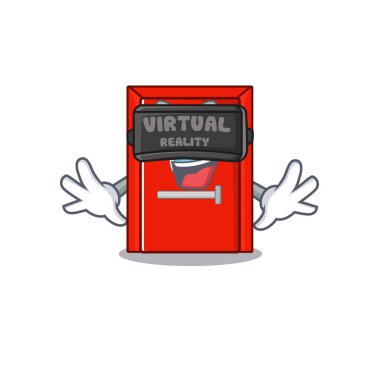 Maskotun sanal gerçeklik acil çıkış kapısı.