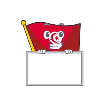 Maskotta bayrak sırıtışı