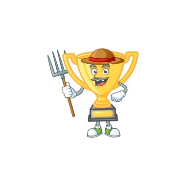 Ödül için çiftçi altın kupası.