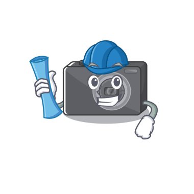 Mimari dijital kamera karakterle izole edilmiş