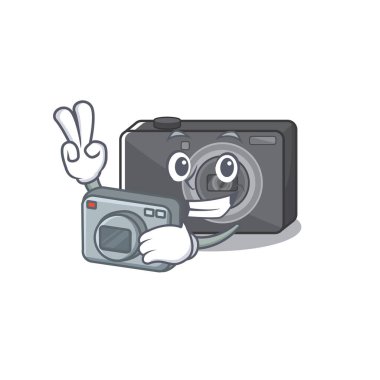 Maskotlu dijital fotoğraf makinesi