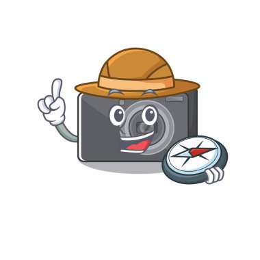 Maskotlu bir Explorer dijital kamera