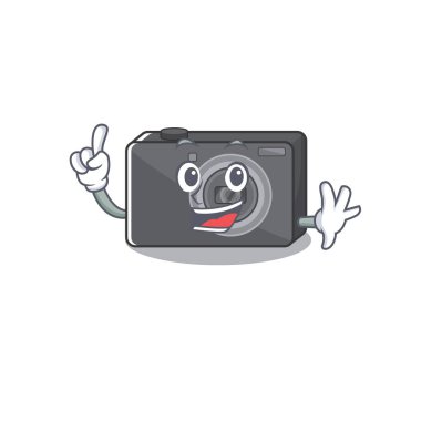 Çizgi film masasında parmak dijital kamera