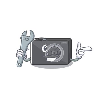 Çizgi film masasındaki mekanik dijital kamera.