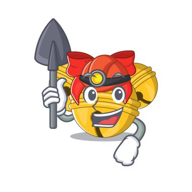 Madenci Jingle çanı karakter şeklinde