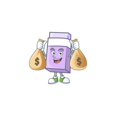 Okul ekipmanları için mor silgi ile..