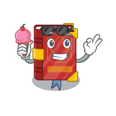 Dondurma büyü kitabıyla çizgi film rafında