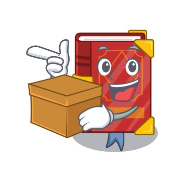 Çizgi film rafında kutu büyüsü kitabıyla