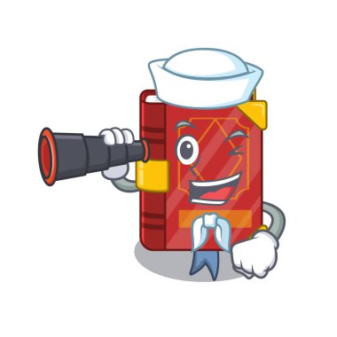 Karakterine izole edilmiş dürbün büyü kitabı olan bir denizci.