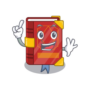 Maskotlu parmak büyüsü kitabı.