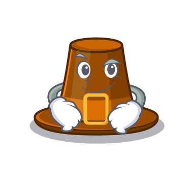 Çizgi filmle izole edilmiş sırıtan hacılar.