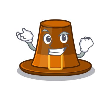 Başarılı hacılar çizgi filmle izole edilmiş.