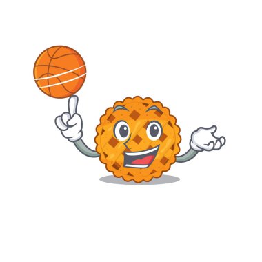 Çizgi film tabağında servis edilen balkabağı turtasıyla