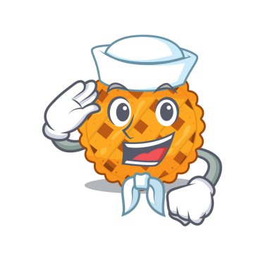 Çizgi film tabağında servis edilen balkabağı turtası.