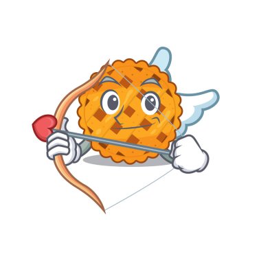 Çizgi film tabağında servis edilen aşk tanrısı kabağı turtası.