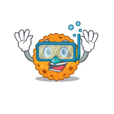 Çizgi film şeklinde balkabağı turtası.